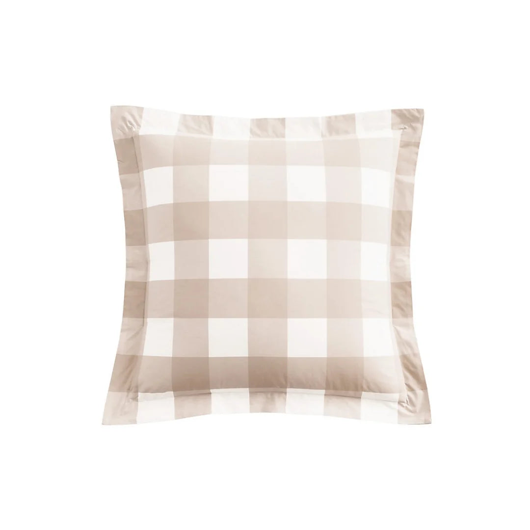 Classic Cotton Checkered Pillowcase