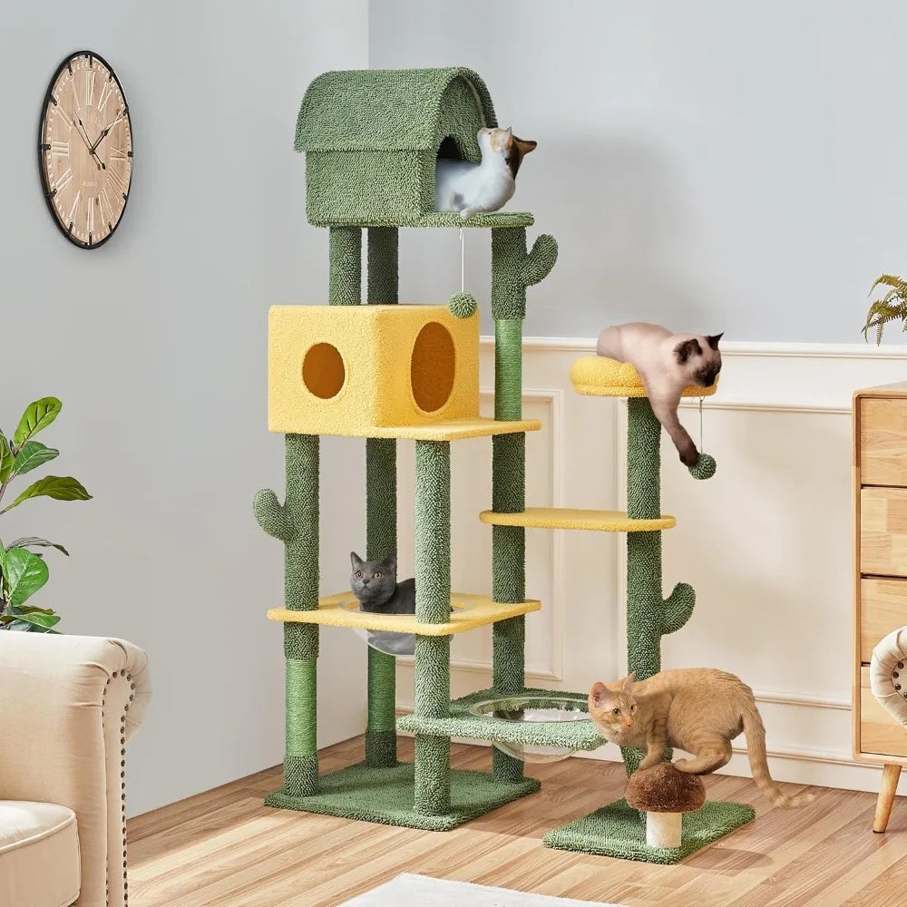 68.5in Tall Cactus Cat Tree