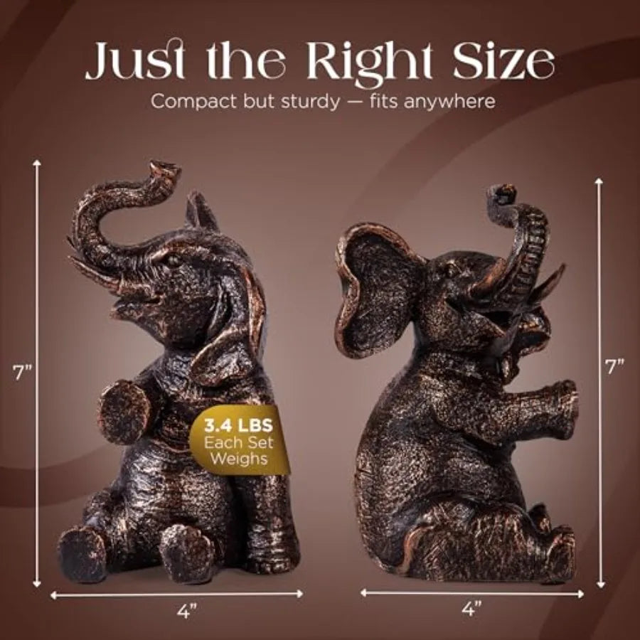 Vintage Elephant Bookends