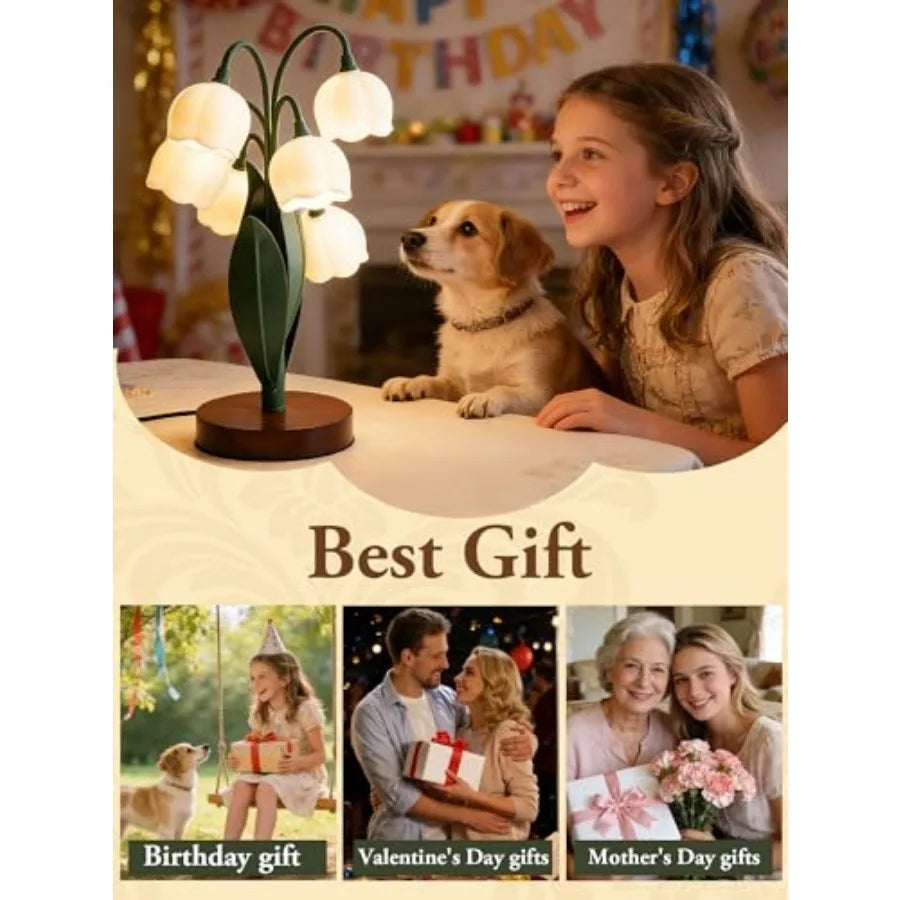 Flower Lamp, Bedside Vintage Table Lamps