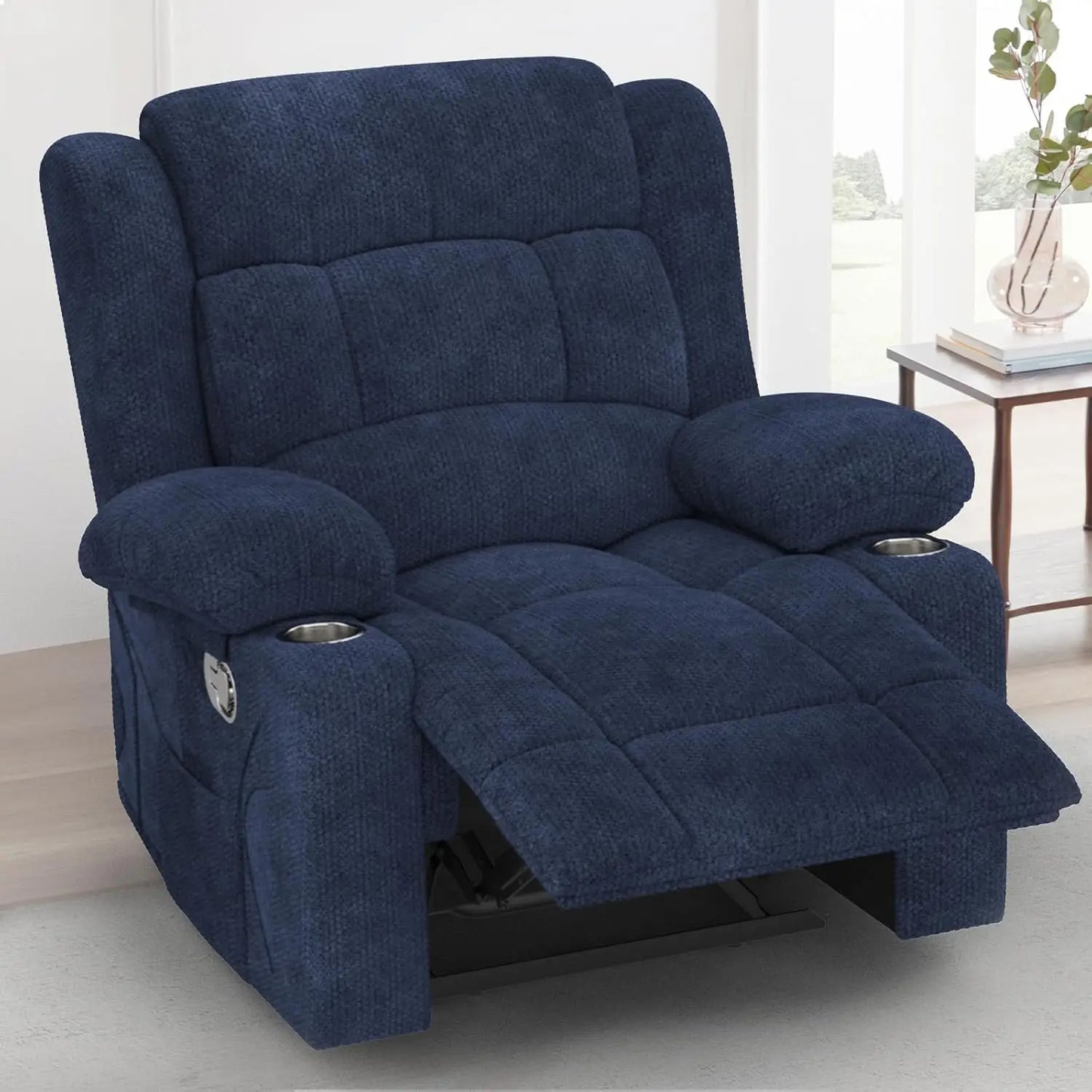 Heated Massage Recliner Chair 360 Swivel