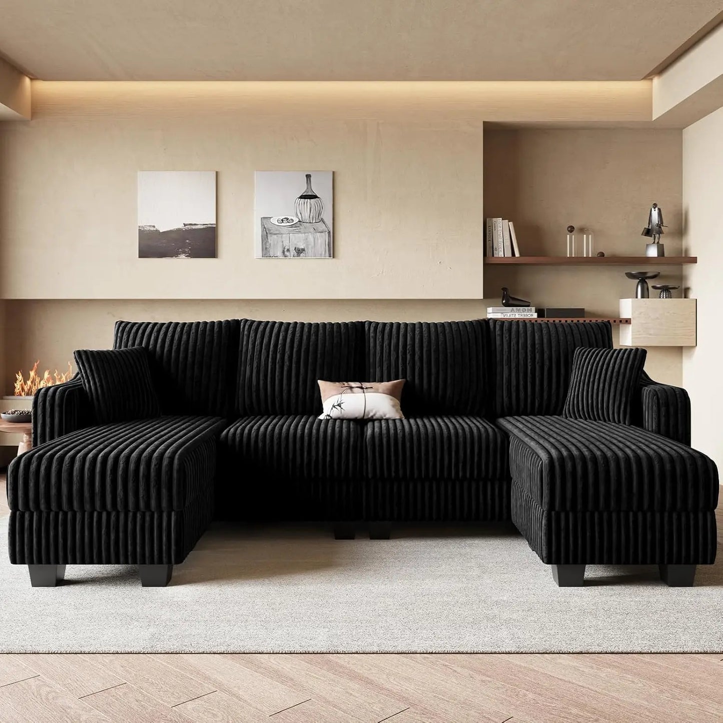 Convertible Sectional Couch Chaise Corner Sectional Sofa