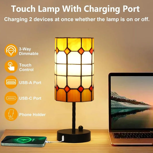 Tiffany Touch Table Lamps 3 Way Dimmable