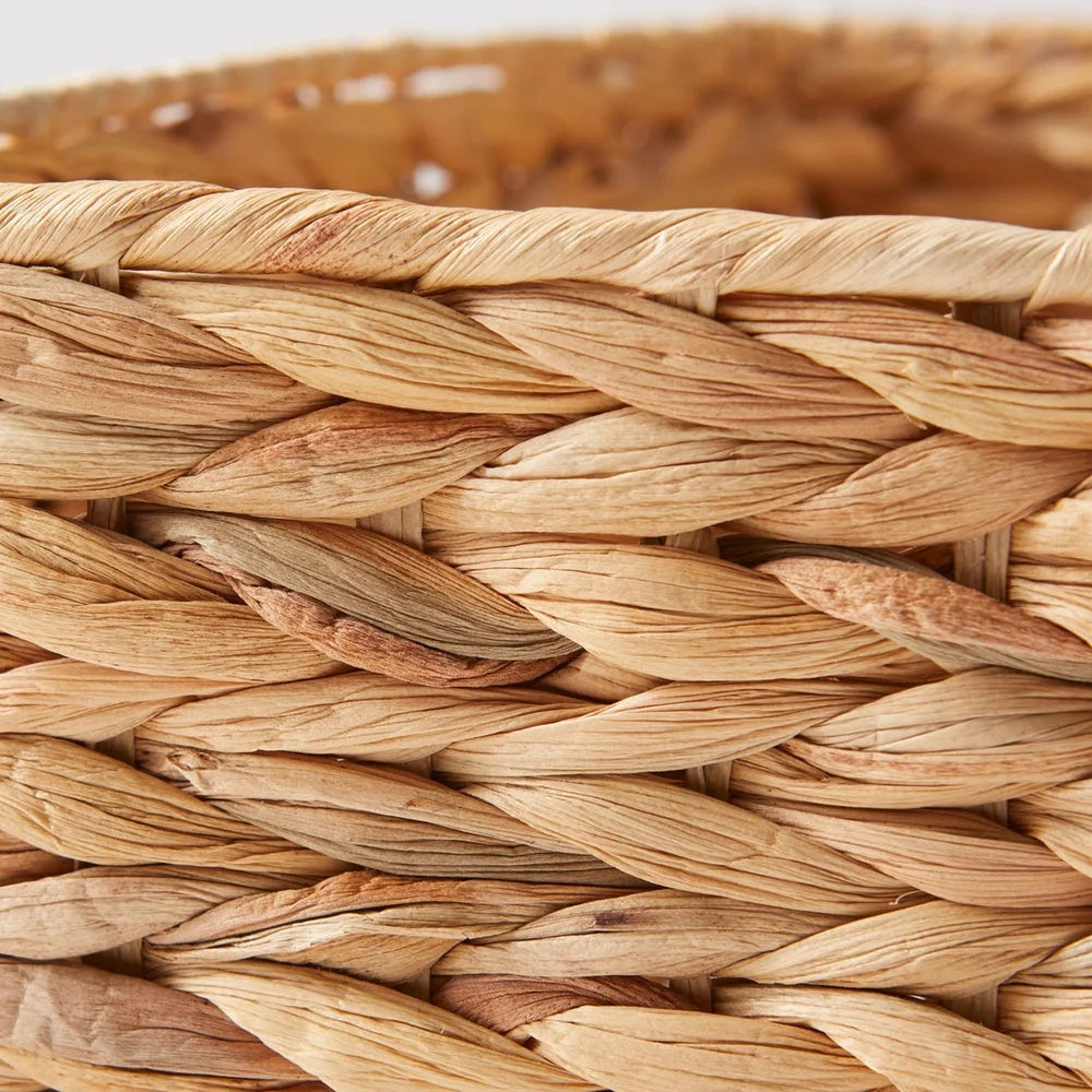 Natural Hyacinth Basket With Lid