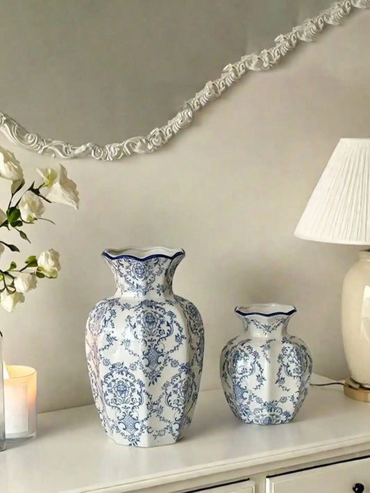 1 Pc Blue & White Porcelain Vase