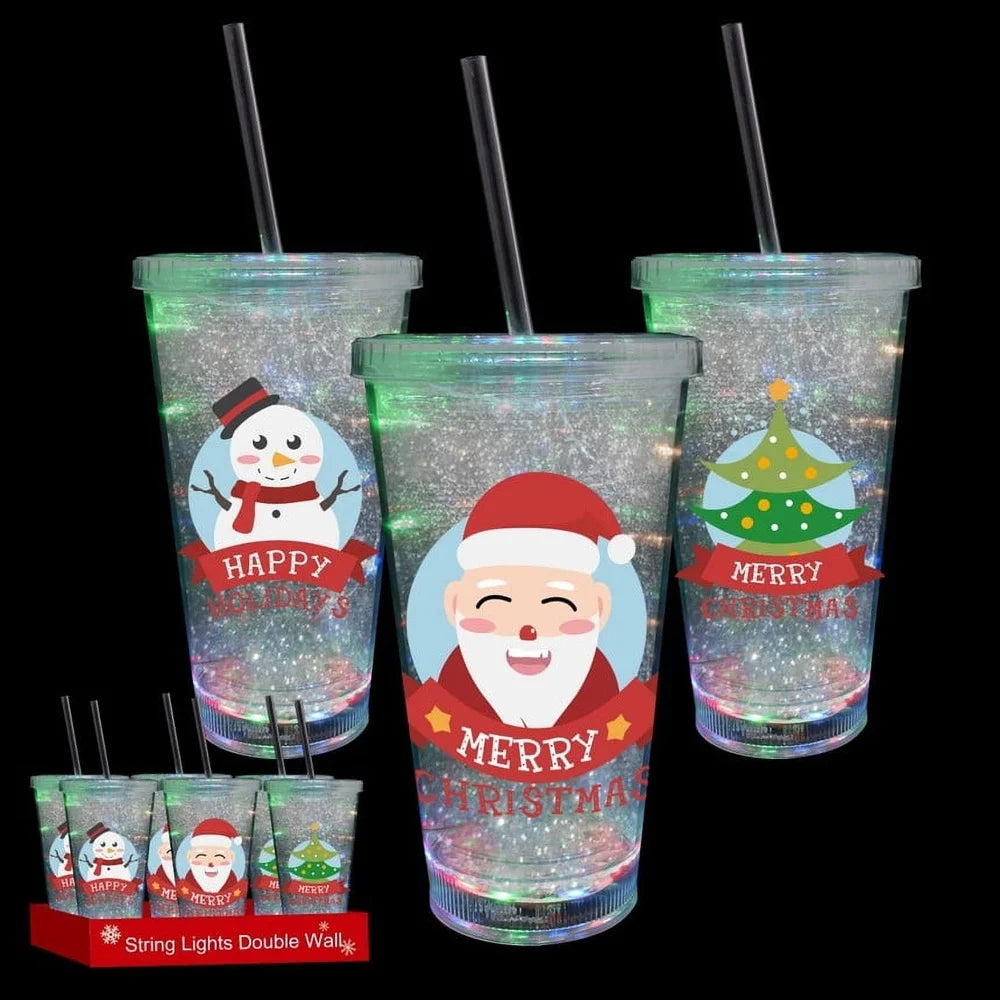 16oz Insulated Double Wall Tumbler With Straw