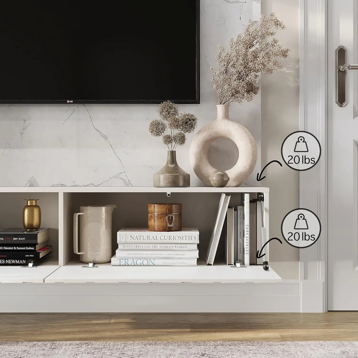 Floating TV Stand Wall Mounted