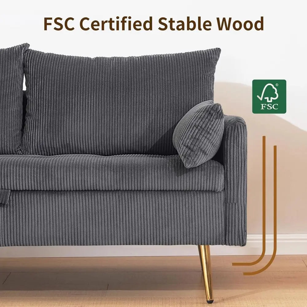 3-Seater Storage Sofa And Loveseat Set