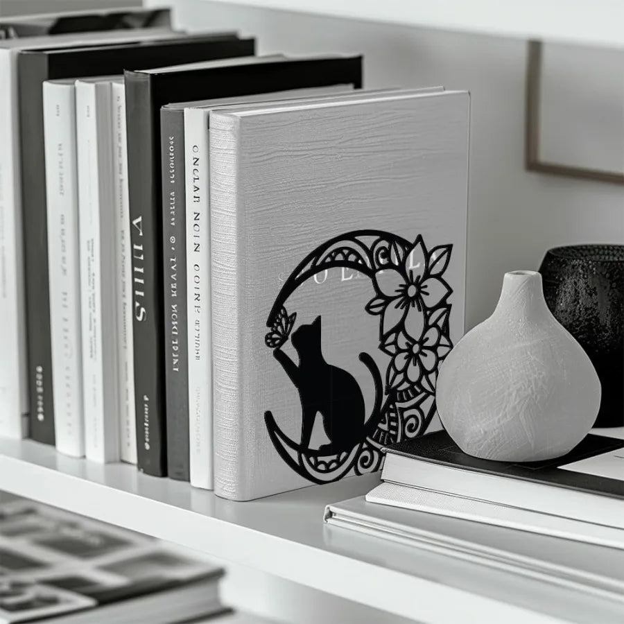 Heavy Duty Metal Bookends 5.3x4.3x5.3 Cast Iron