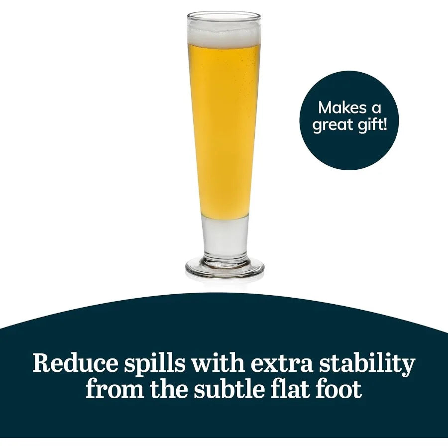 Stockholm Pilsner Beer Glasses Set Of 4