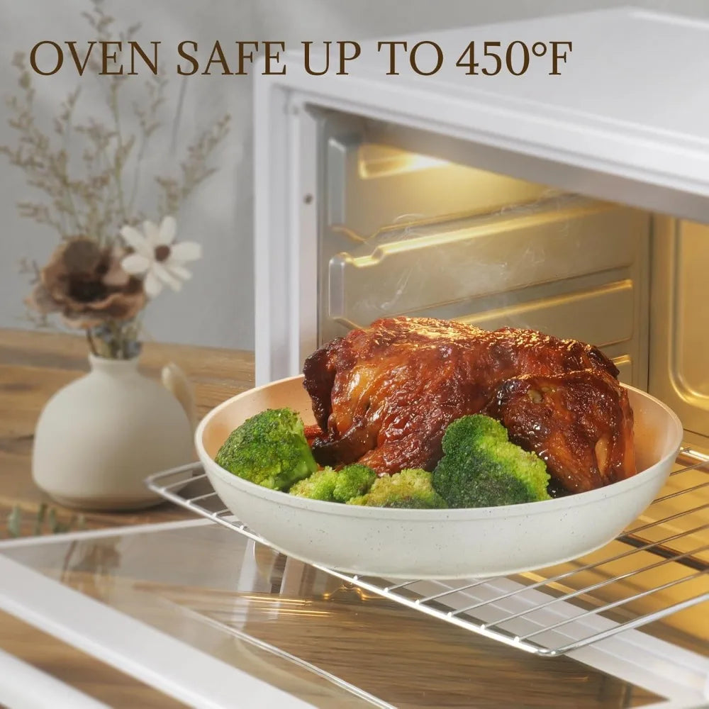 23Pcs Ceramic Cookware Set