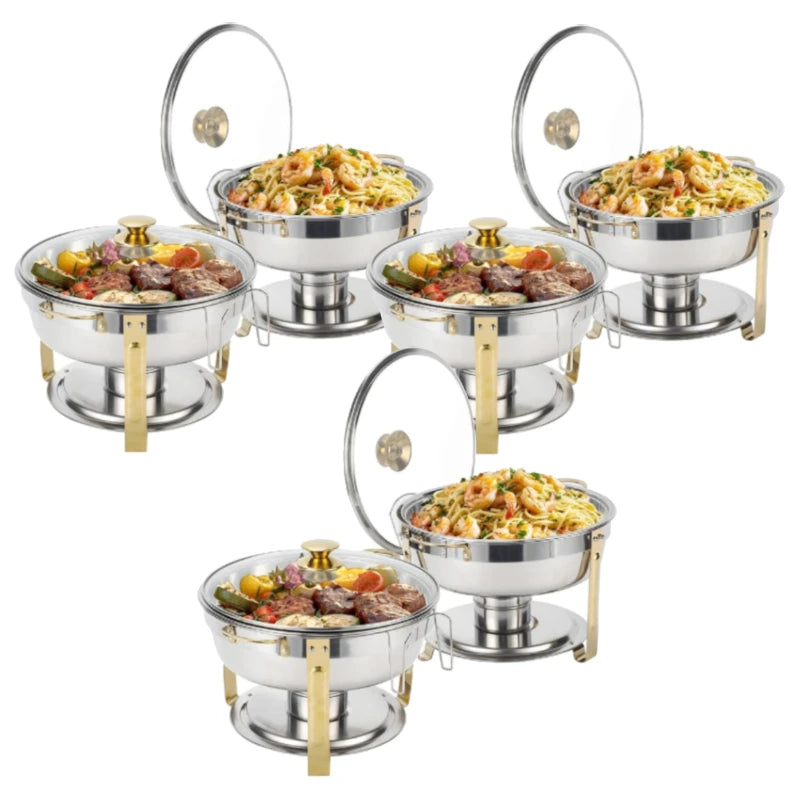 2/4/6 Pack Stainless Steel Chafing Dish