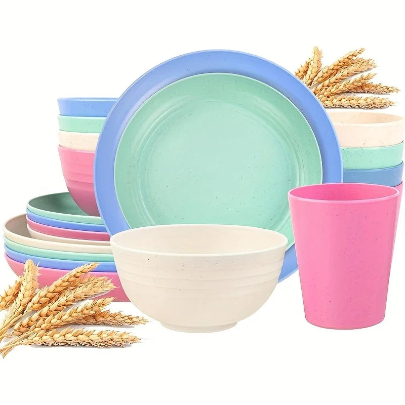 32/16 Pcs, Multicolor, Table Set