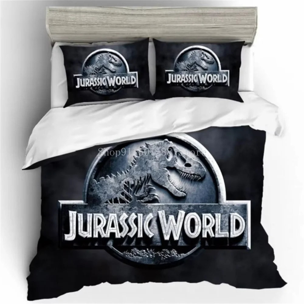 Red Jurassic Park Bedding Set