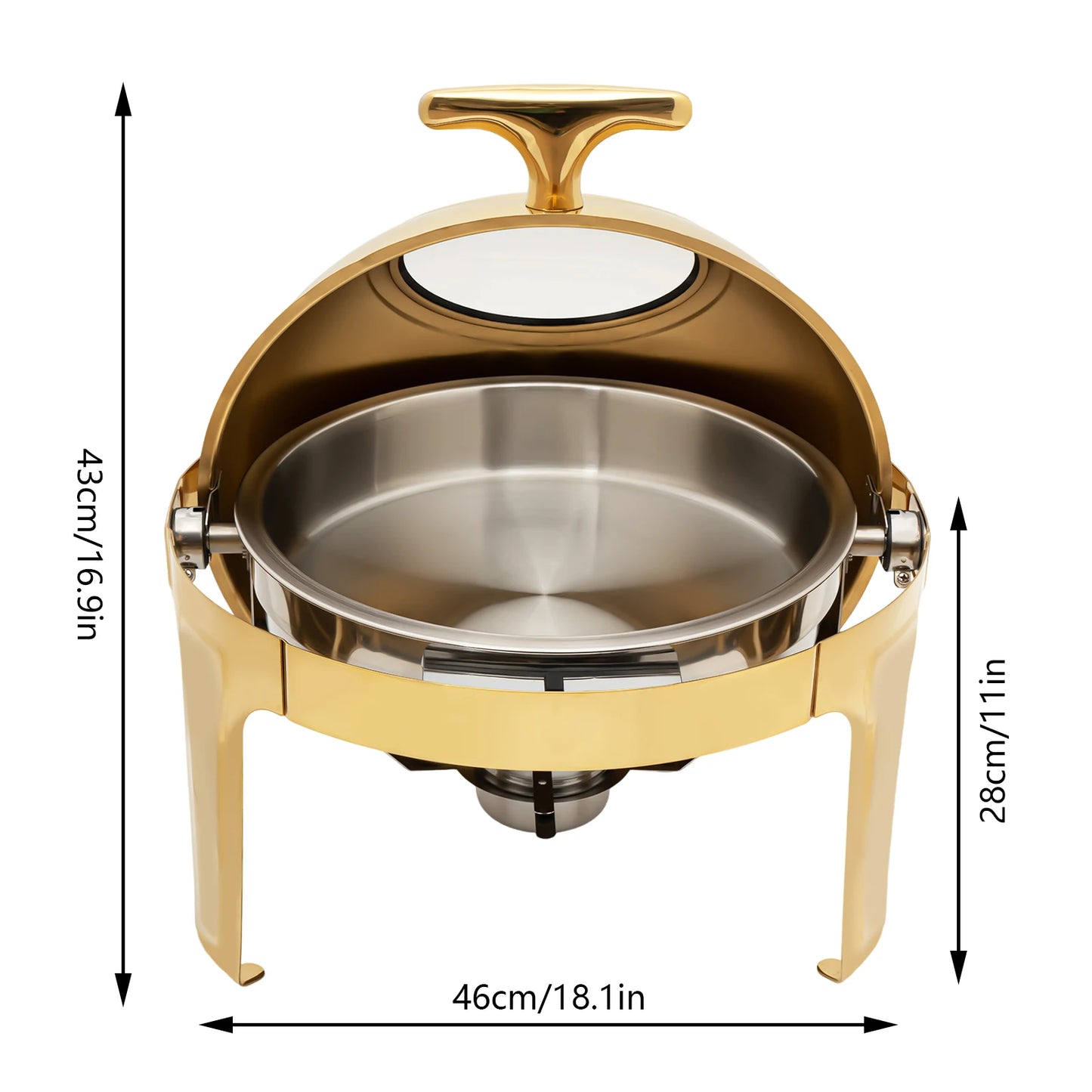Round Chafing Dish Buffet Set