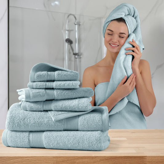 6-Piece Bath Towel Set100% Cotton