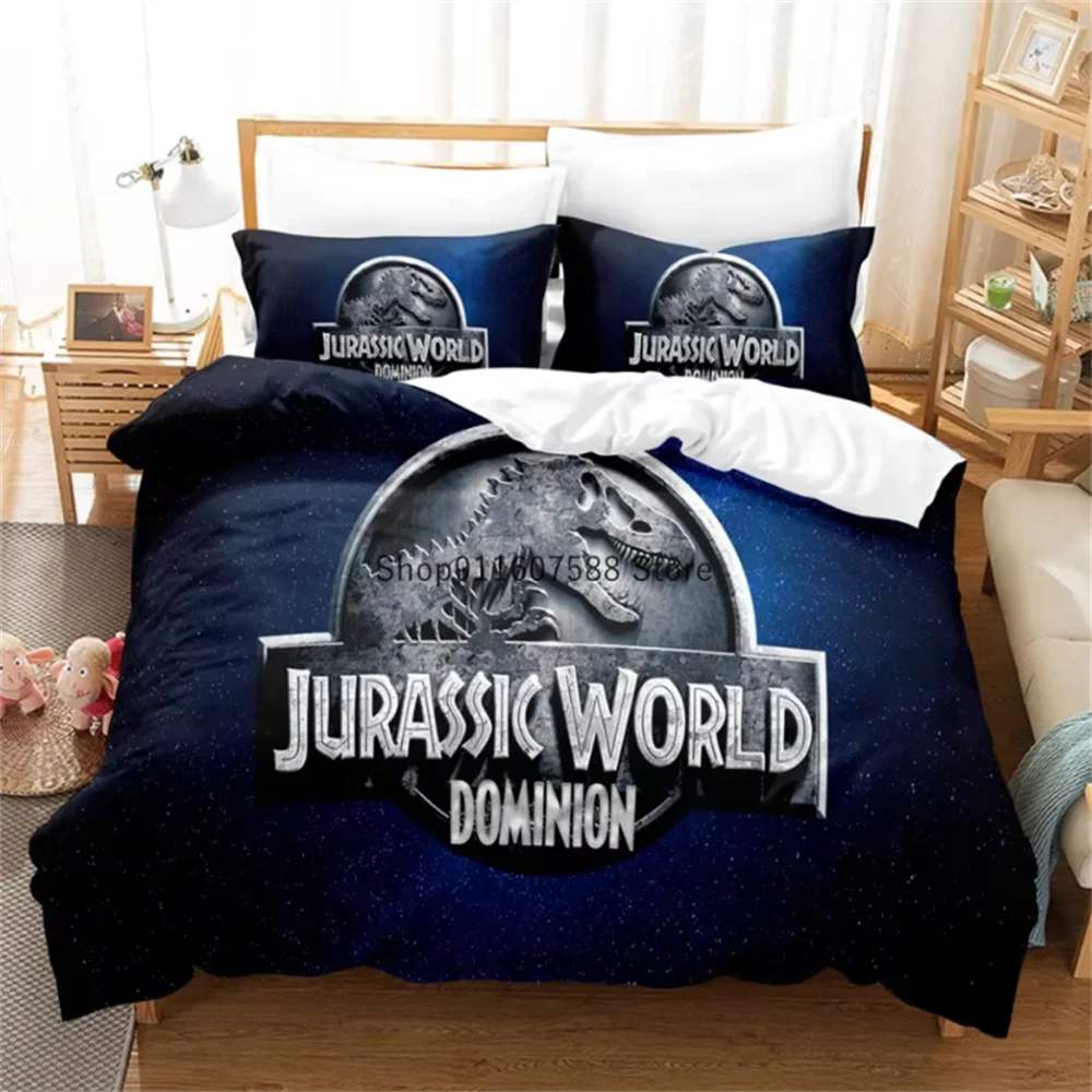 Red Jurassic Park Bedding Set
