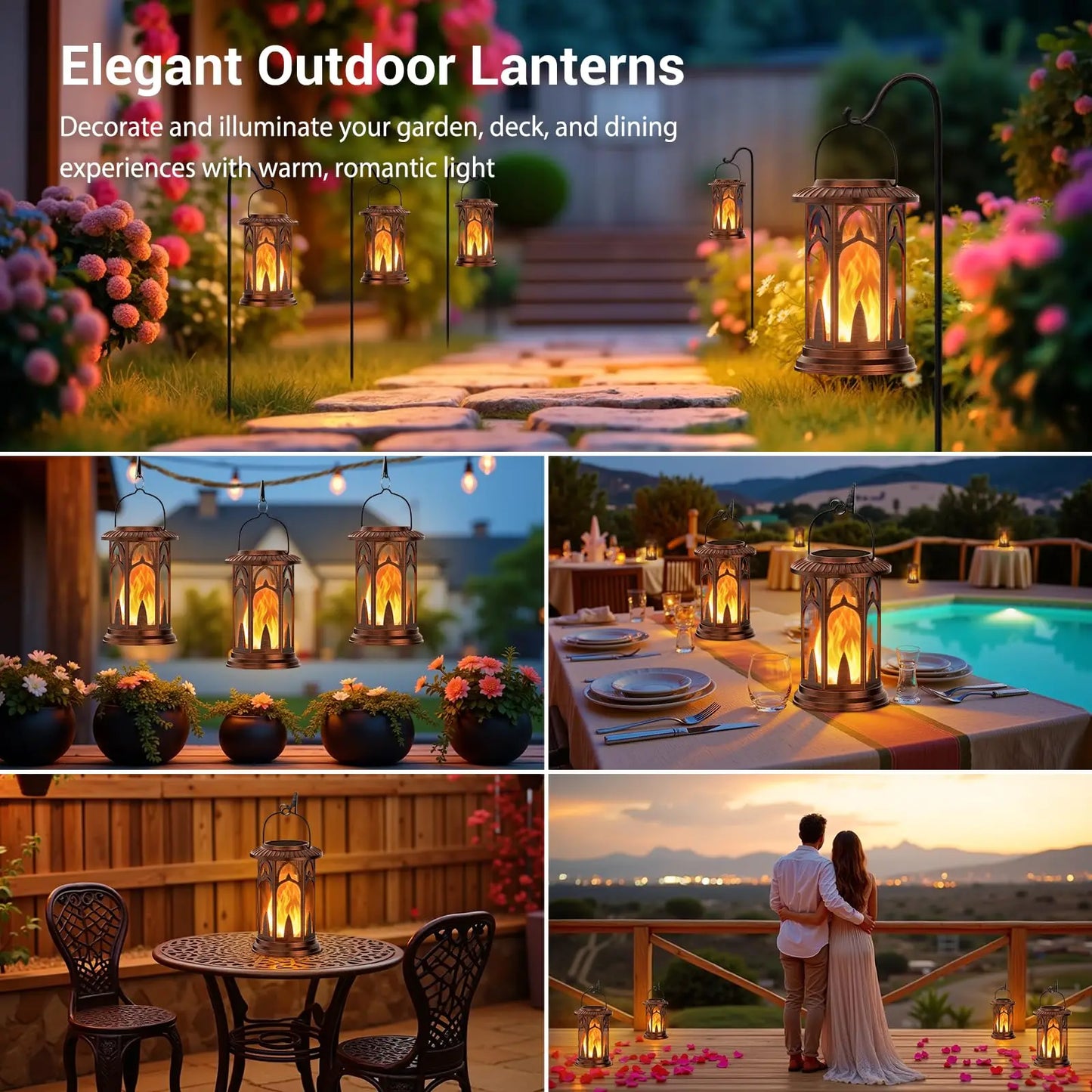 Solar Lantern Outdoor Lights