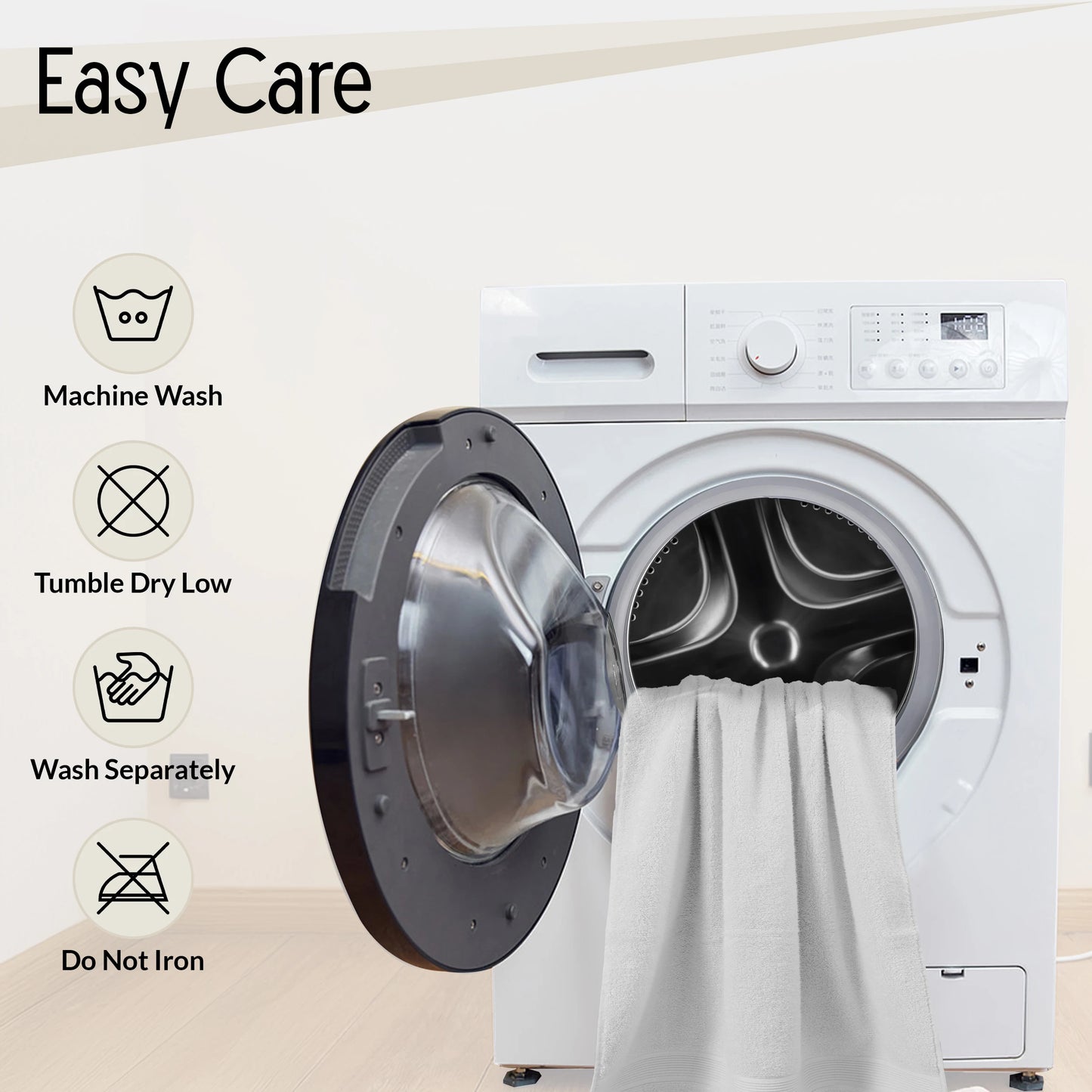 6-Piece Bath Towel Set100% Cotton