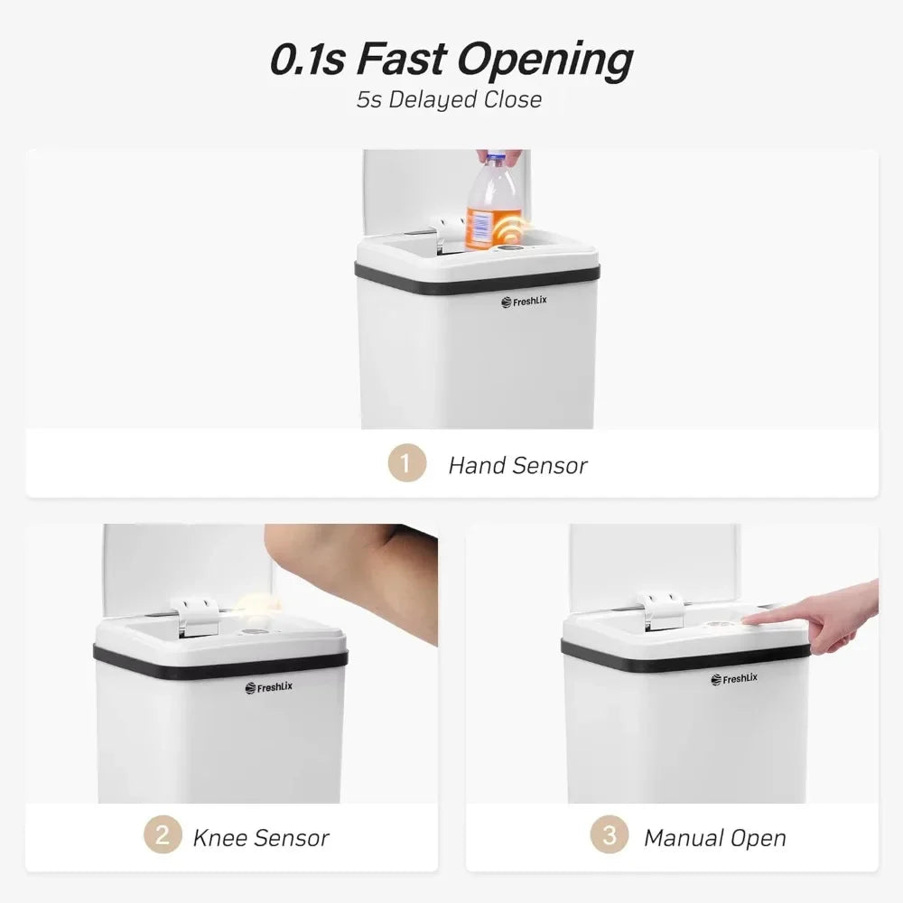 Bathroom Touchless Trash Can 4 Gallon