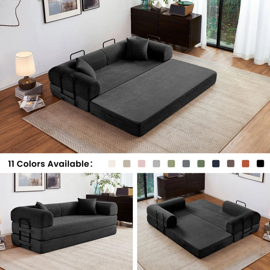 Foldable Convertible Futon Sleeper Sofa Bed