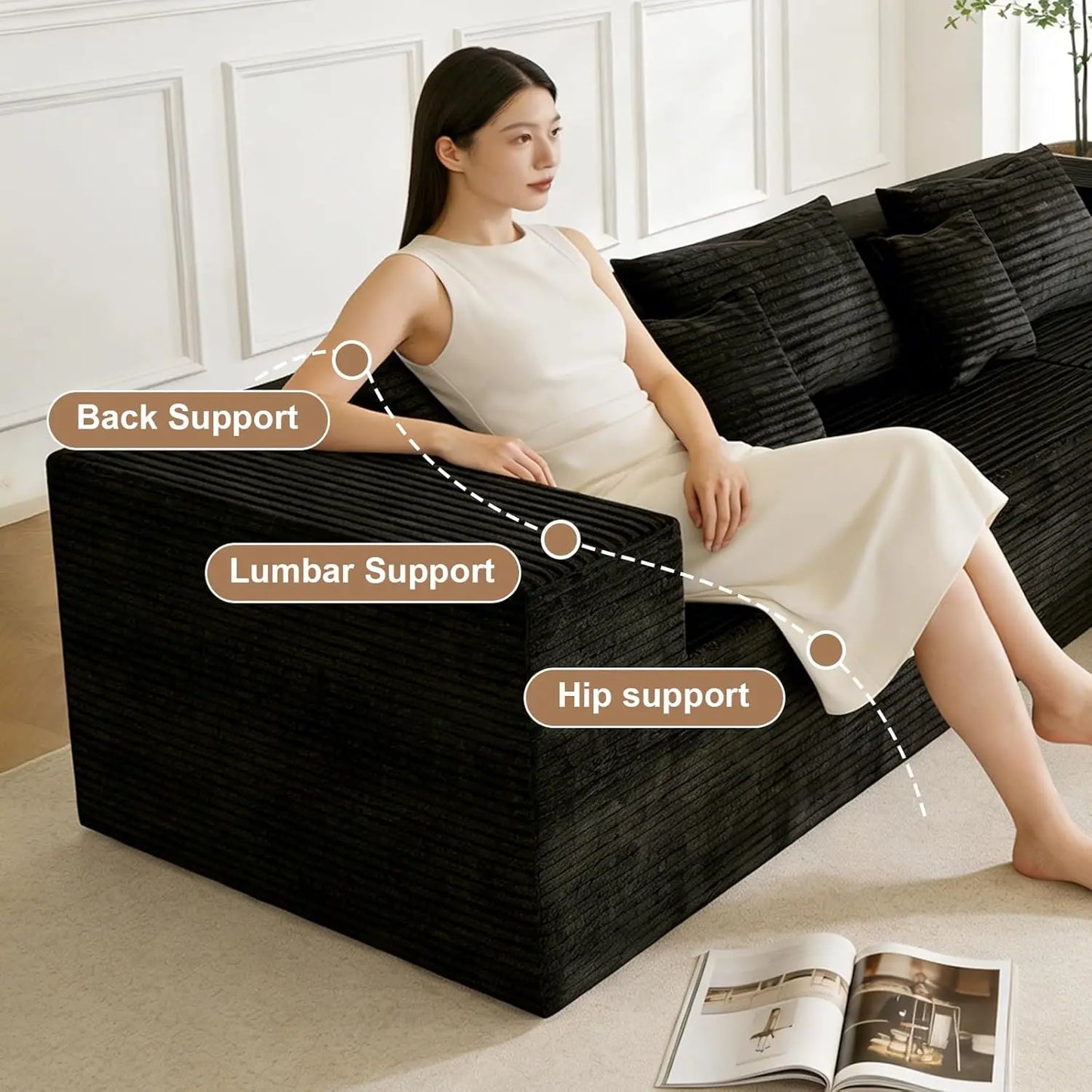 Cloud Couch L-Shaped Sectional Sofa