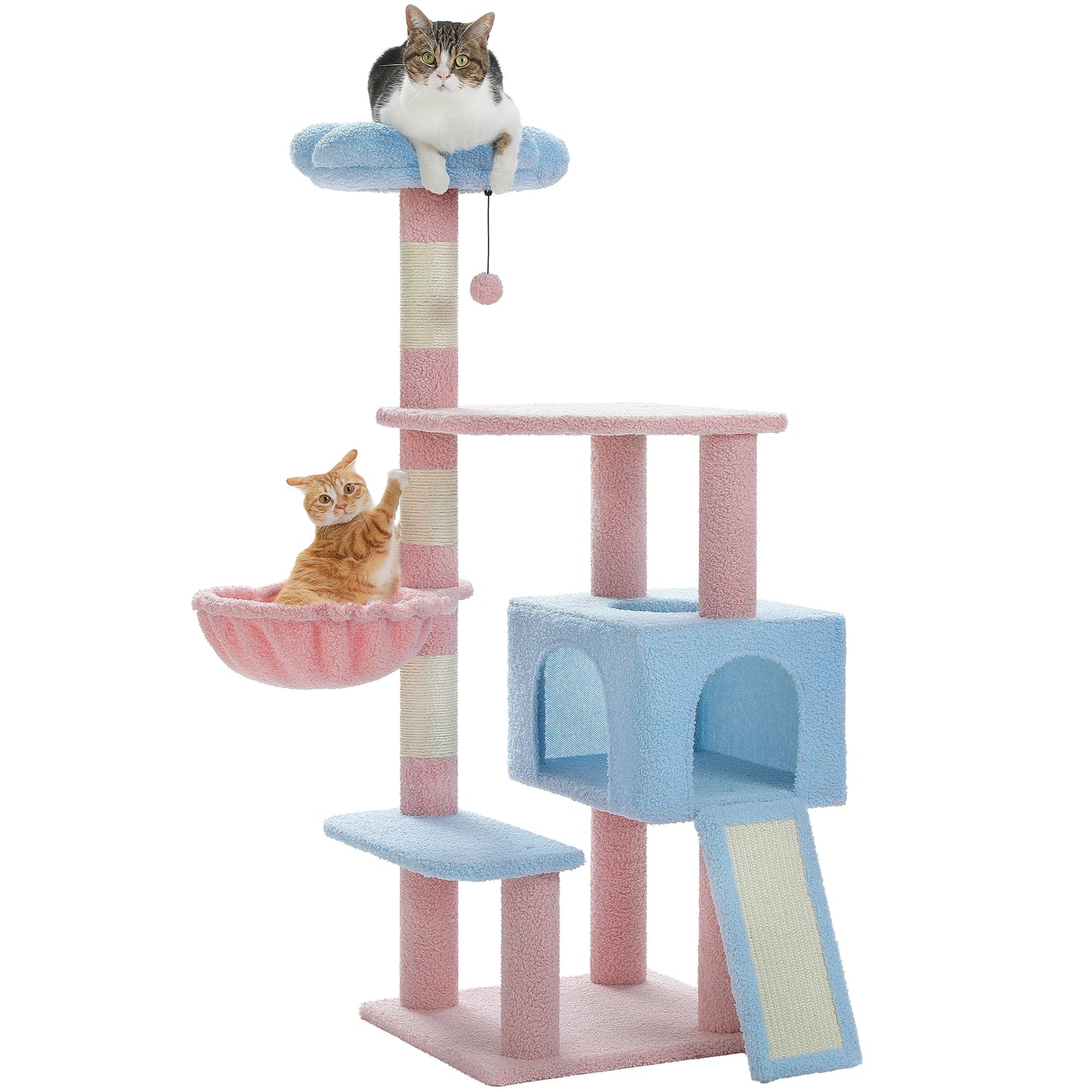 Multi-Level Flower Cat Tower