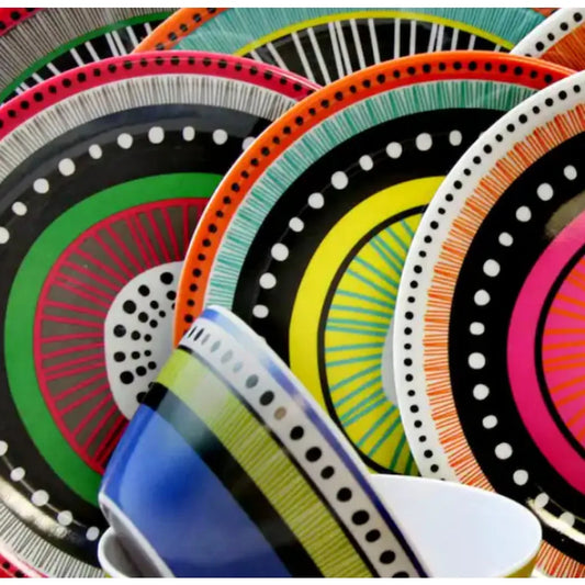 12-Piece Casual Melamine Outdoor Dinnerware Set