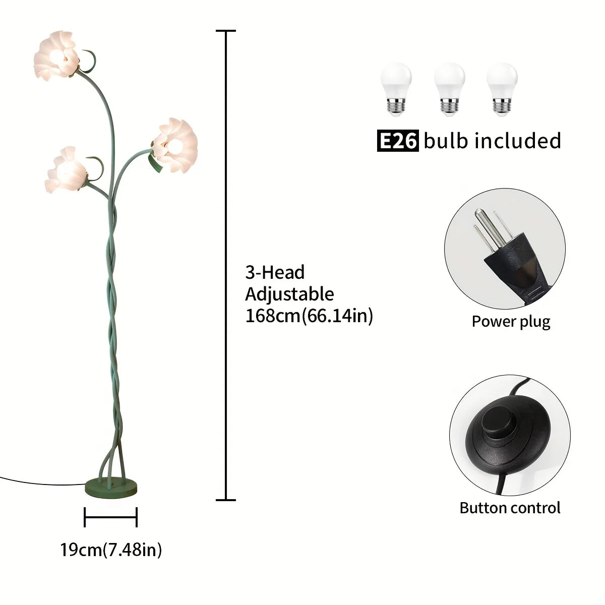 Modern Art Flower Floor Lamp