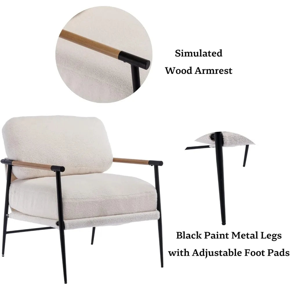 Sherpa Accent Chairs Set of 2