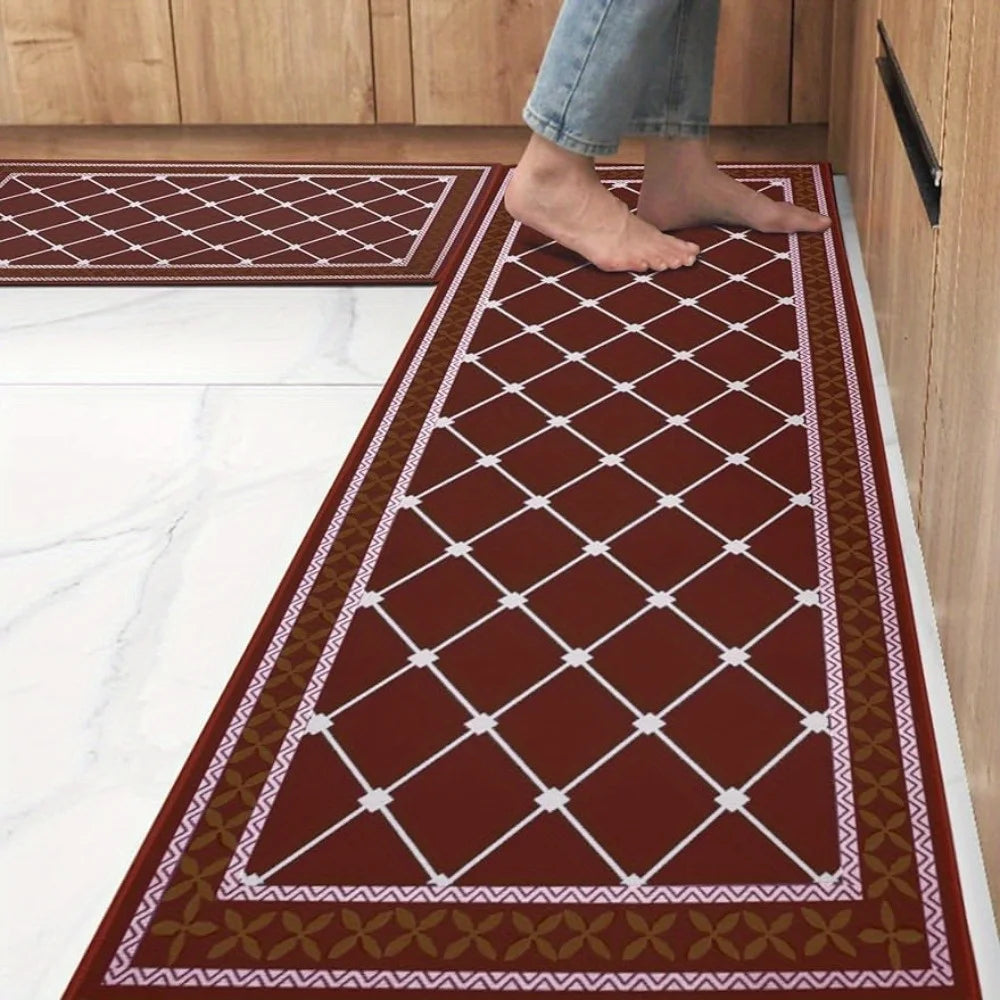 Cushioned Kitchen Rugs Non-Skid Waterproof