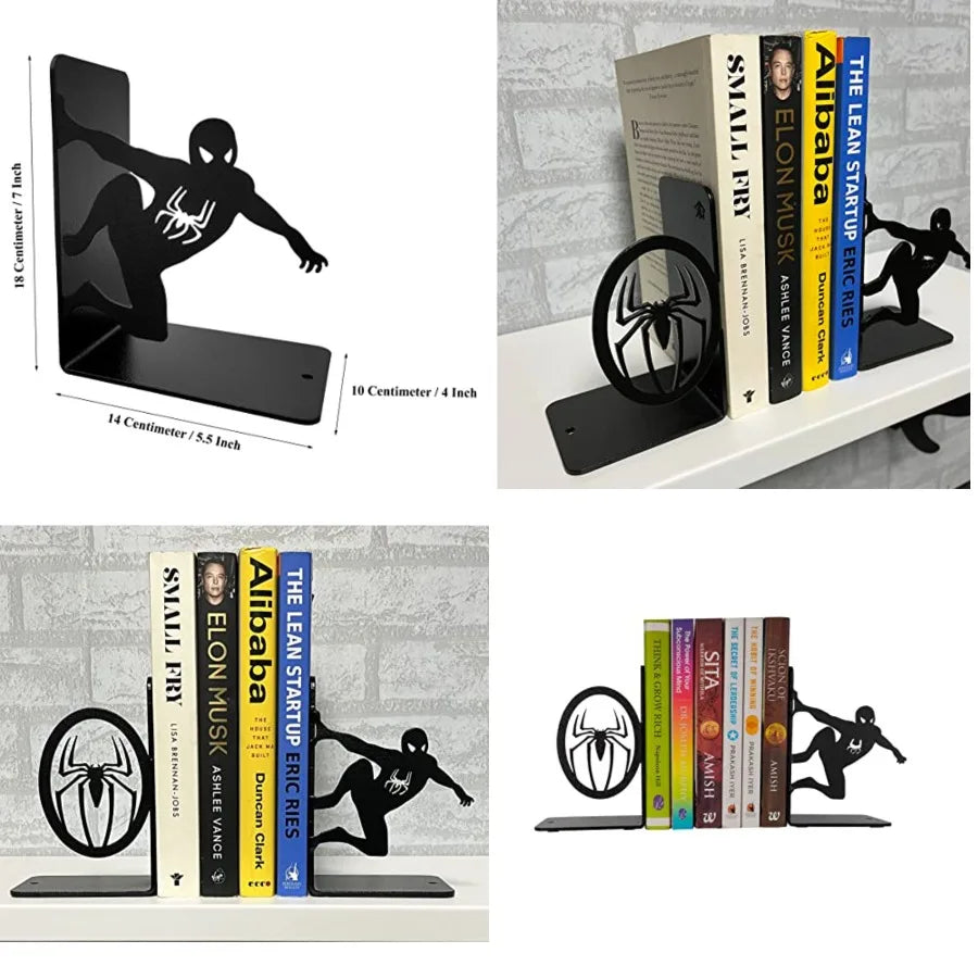 Superhero-themed Decorative Metal Bookends