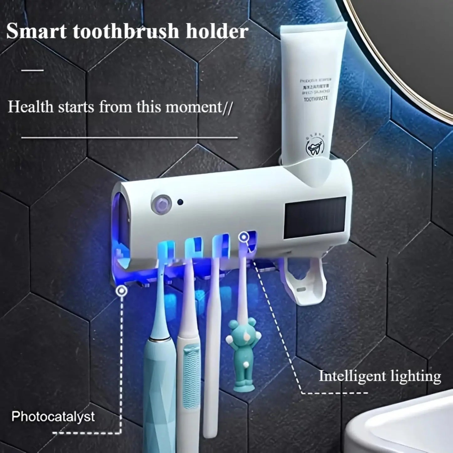Wall mounted toothpaste dispenser