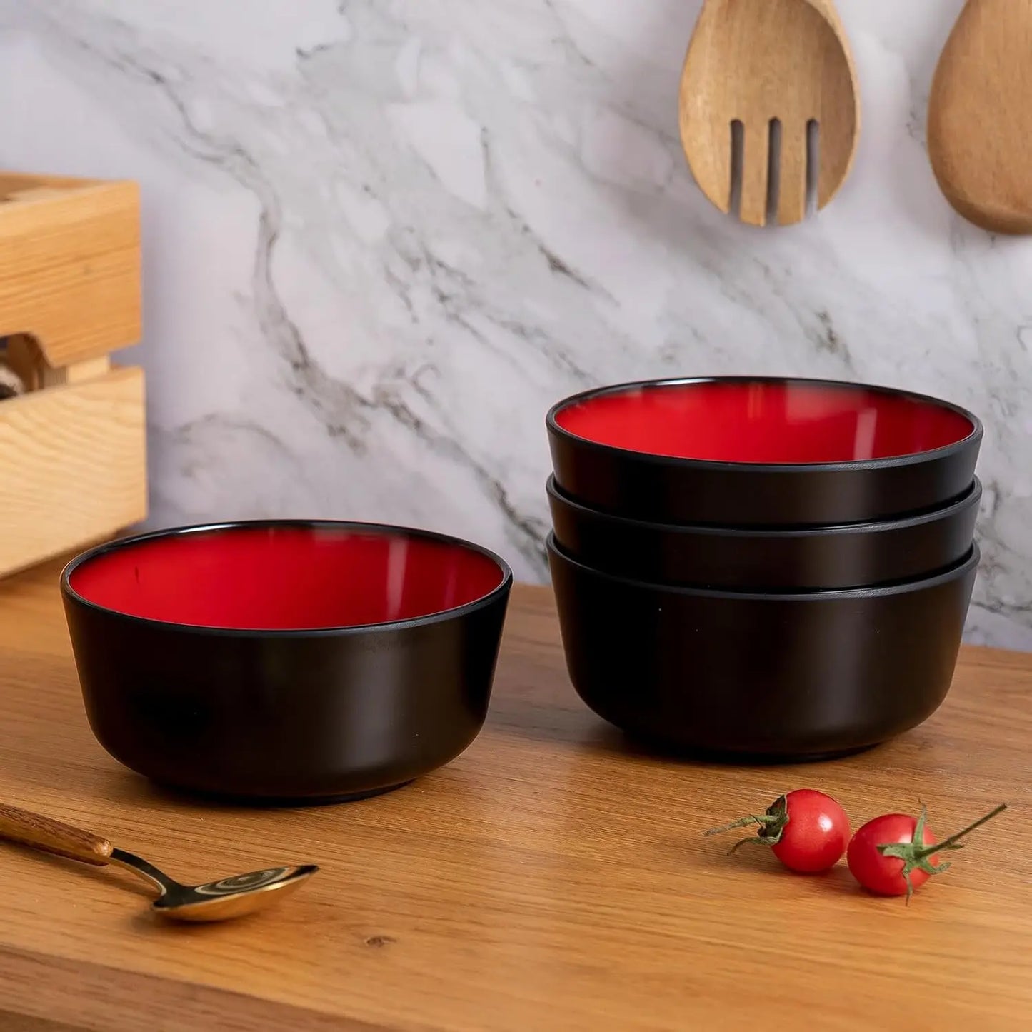 Melamine 12-Piece Modern Dinnerware Set