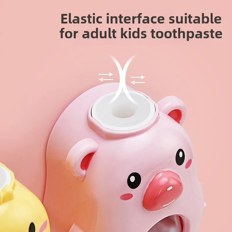 Cute Yellow Duck Automatic Toothpaste Dispenser