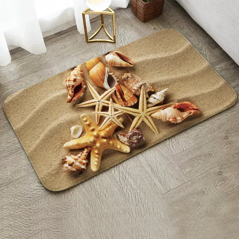 Fun Starfish Shark Floor Mat
