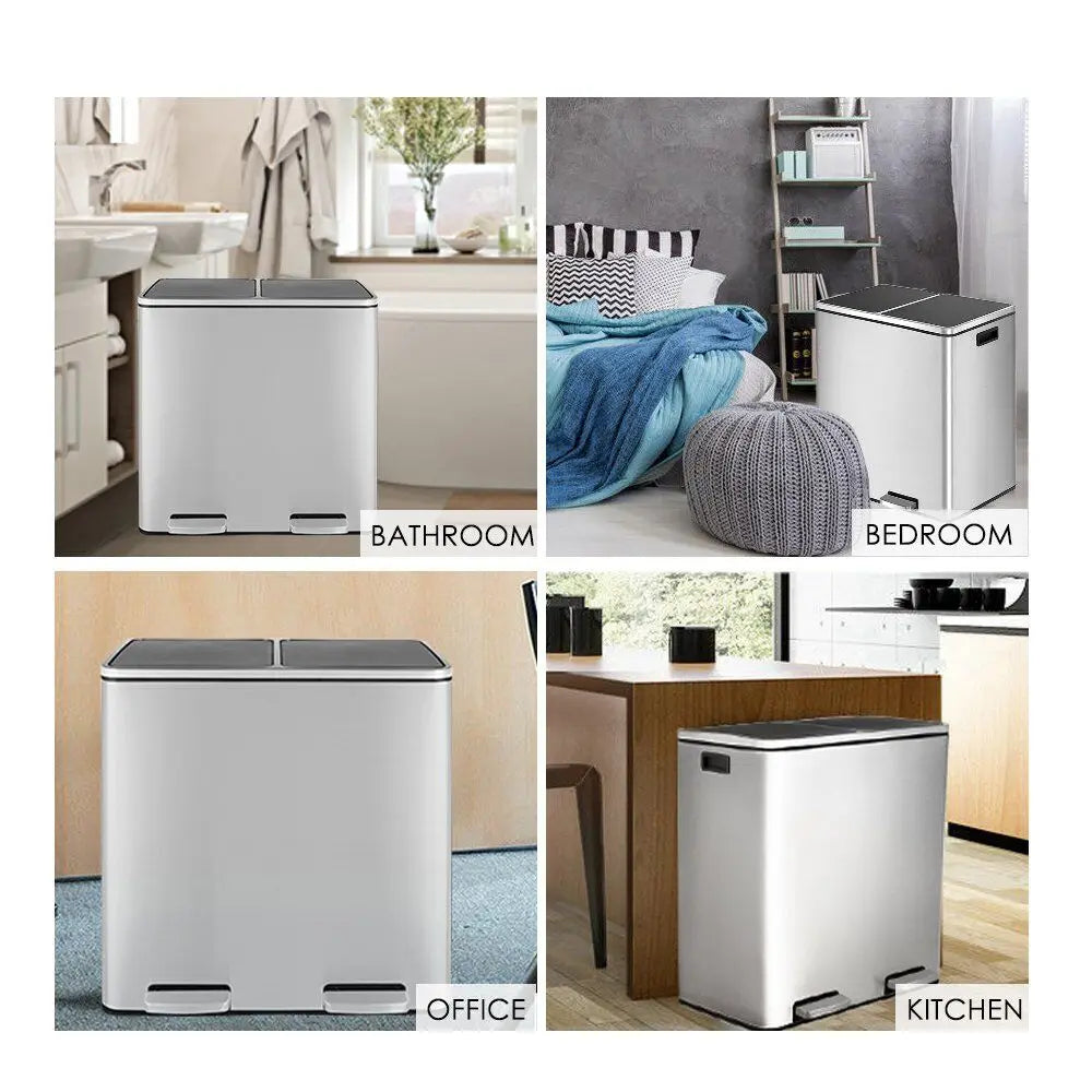 16 Gal Stainless Steel Kitchen Trash Can