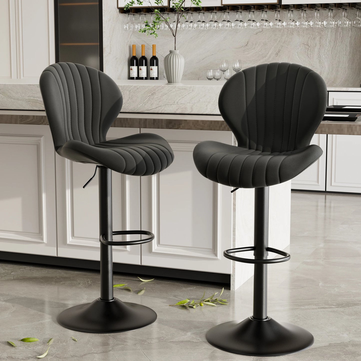 2pcs Bar Chair, 360° Rotating