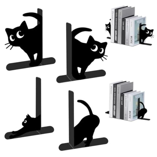 4 Pcs Metal Bookends