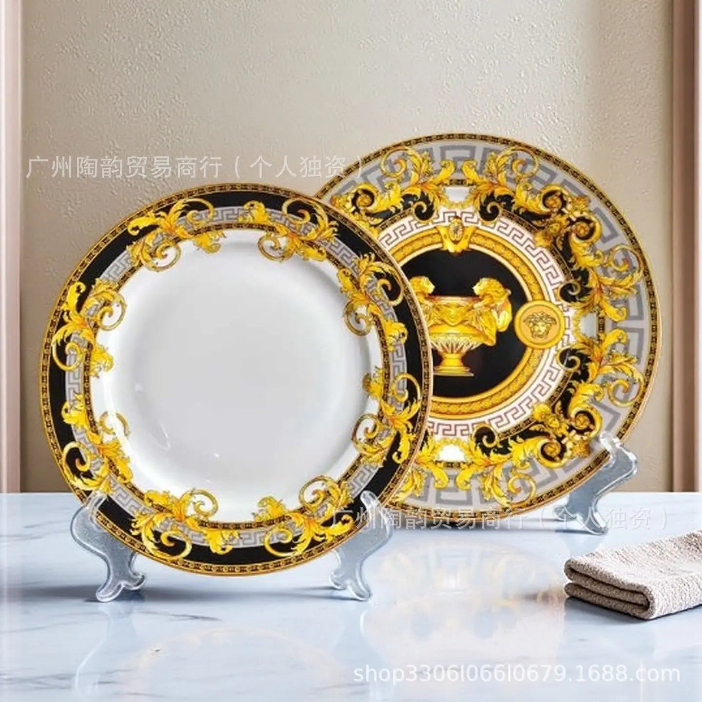 European Luxury Western Dinner Plate Set
