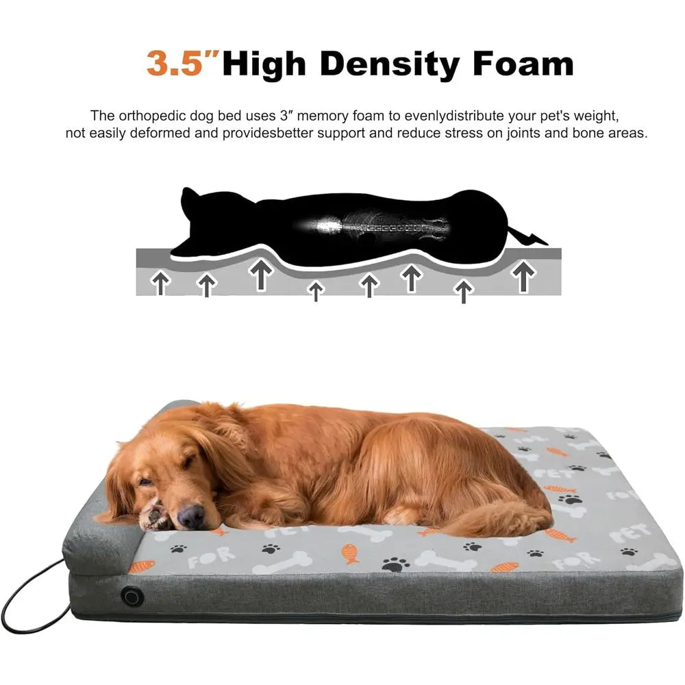 Electric Heating Arthritis Orthopedic Dog Bed