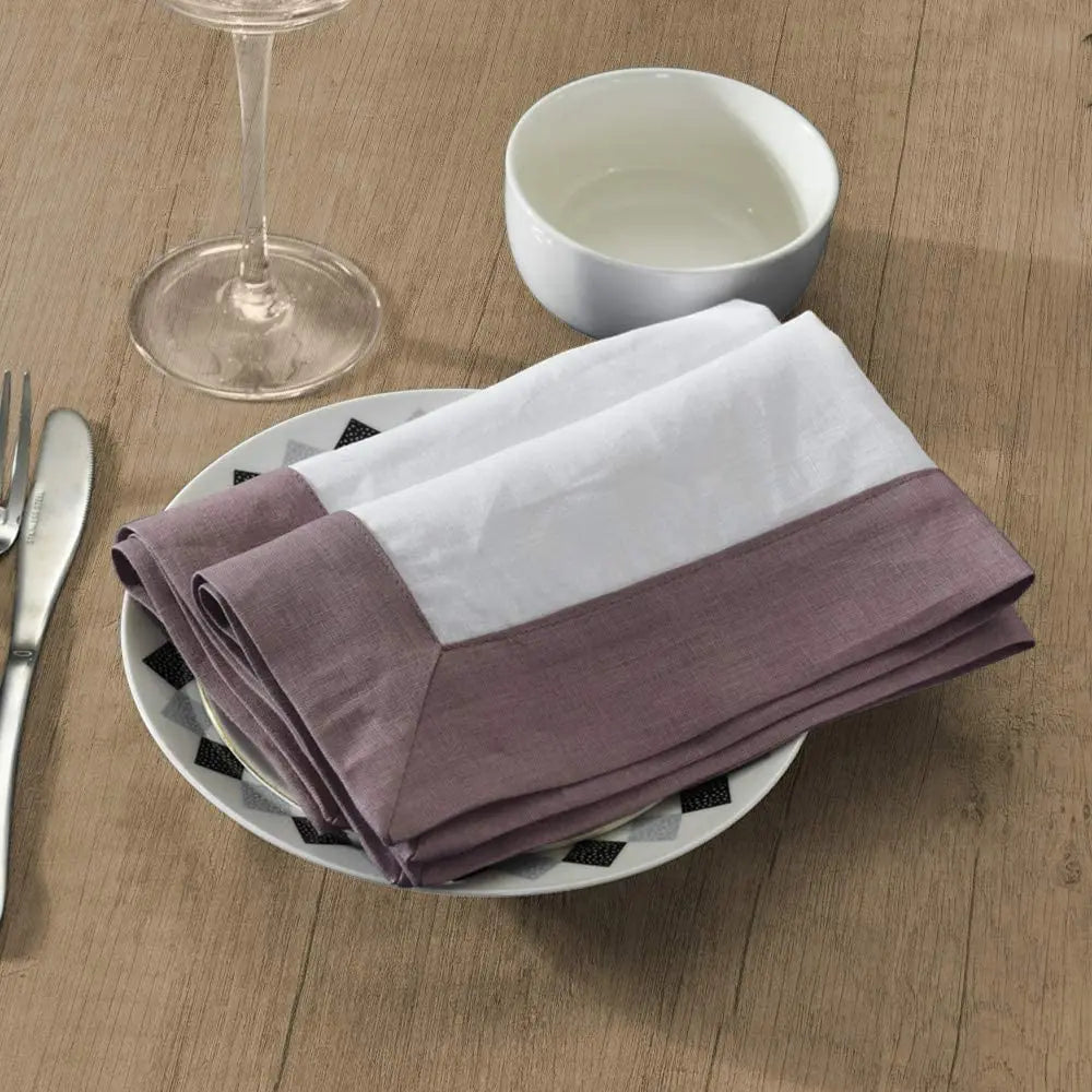 4PCS 100% Linen serving Napkins Reusable Washable