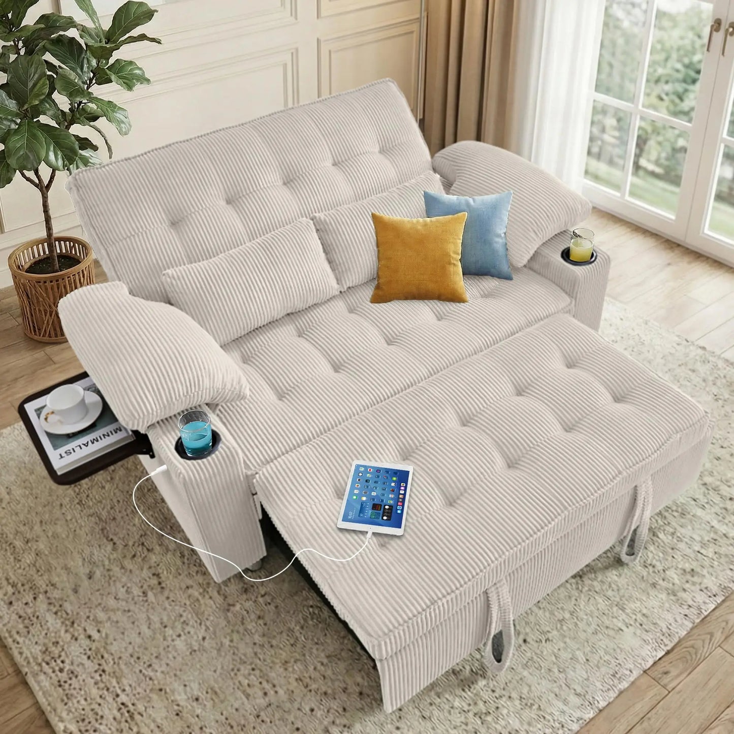 58in Sleeper Sofa Bed