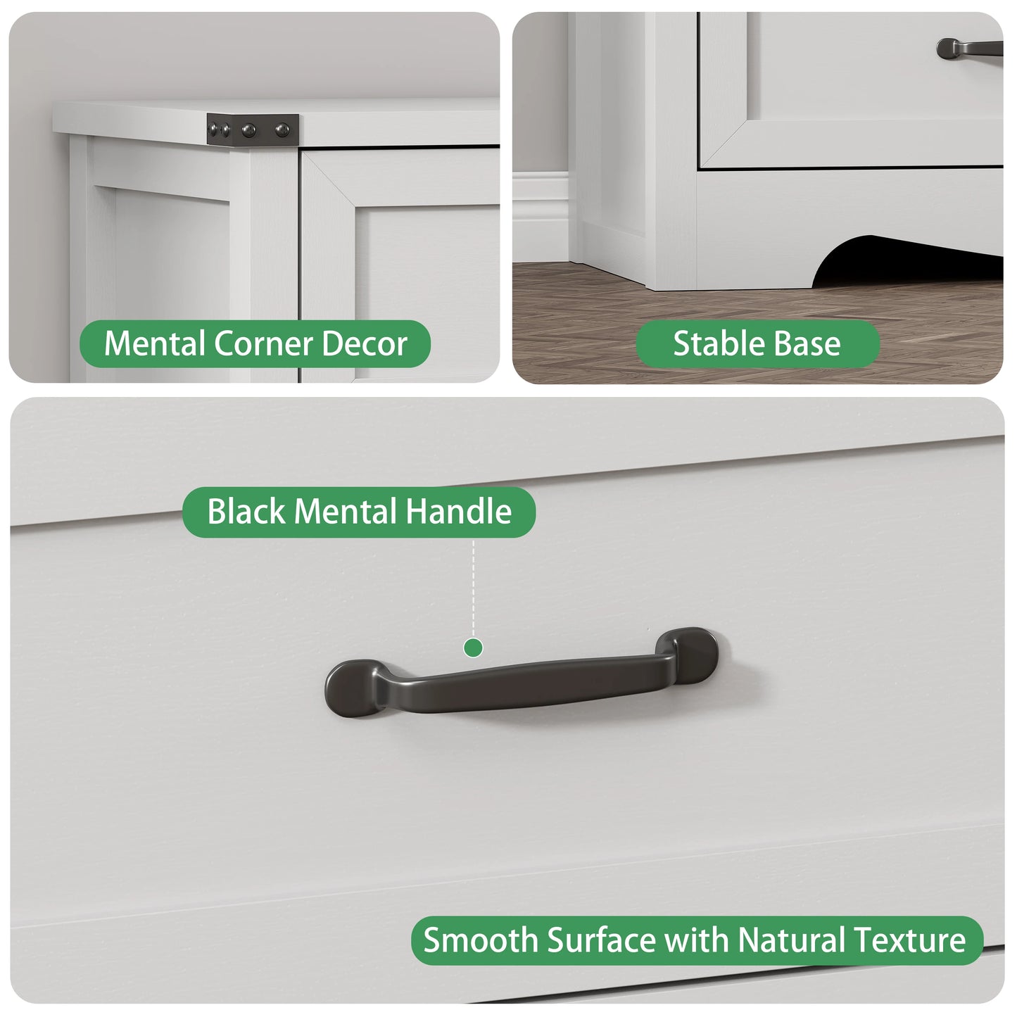 Farmhouse 6 Drawer Dresser