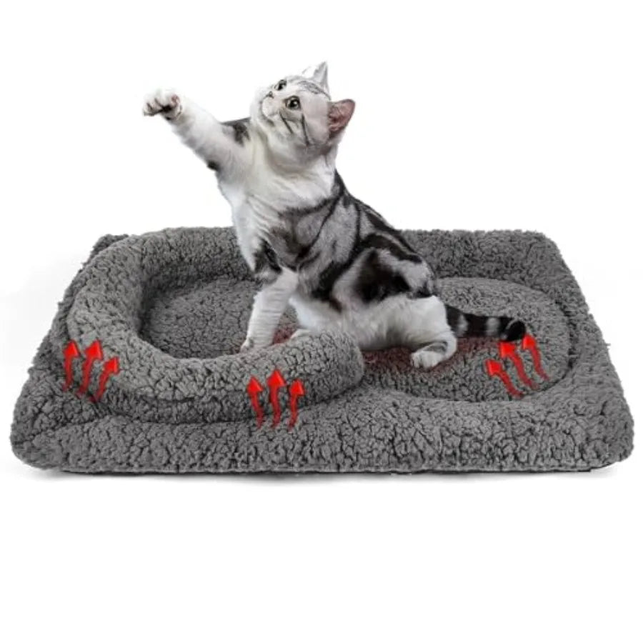 Self Warming Cat Bed- 24x18 Soft Thermal