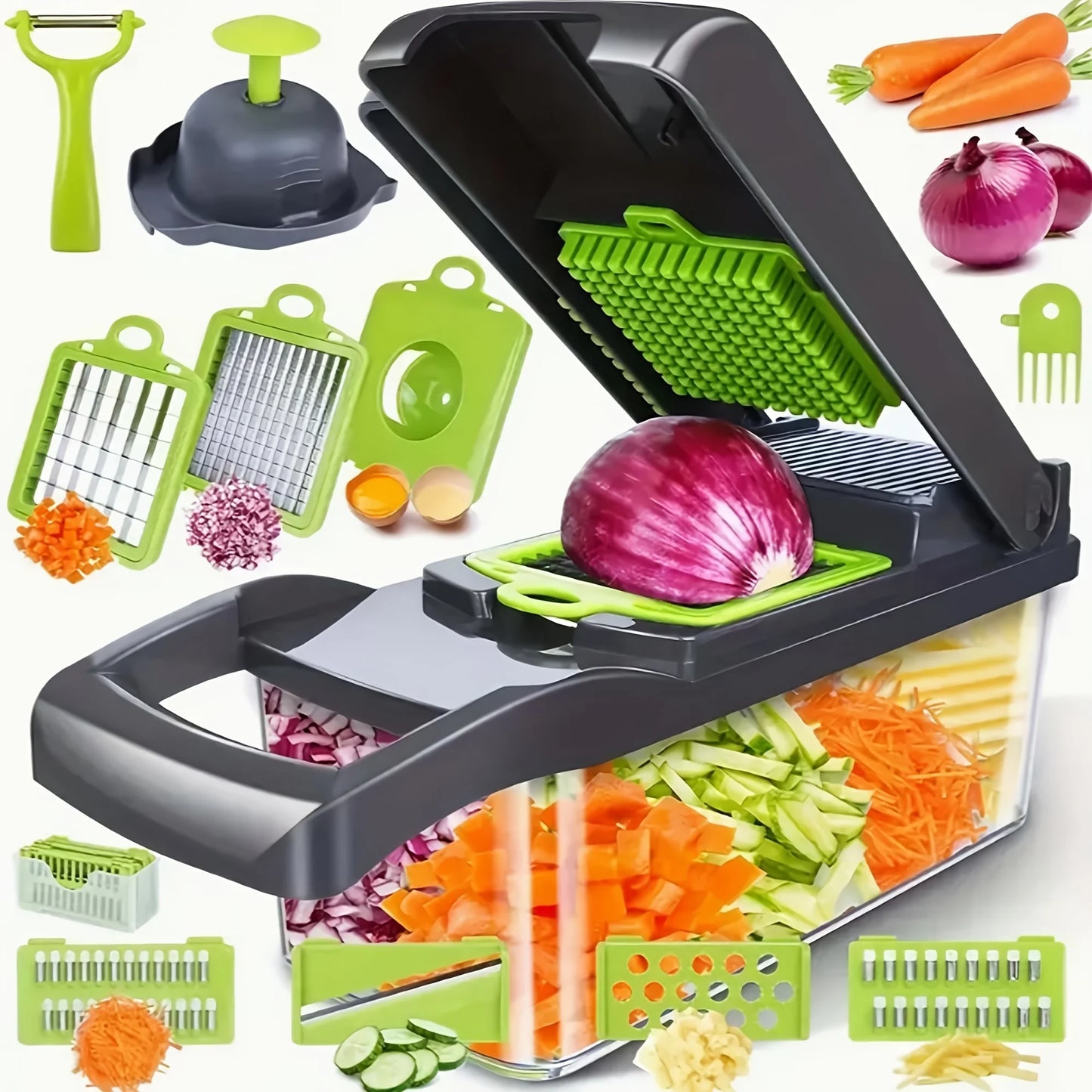16-in-1 Manual Vegetable Chopper