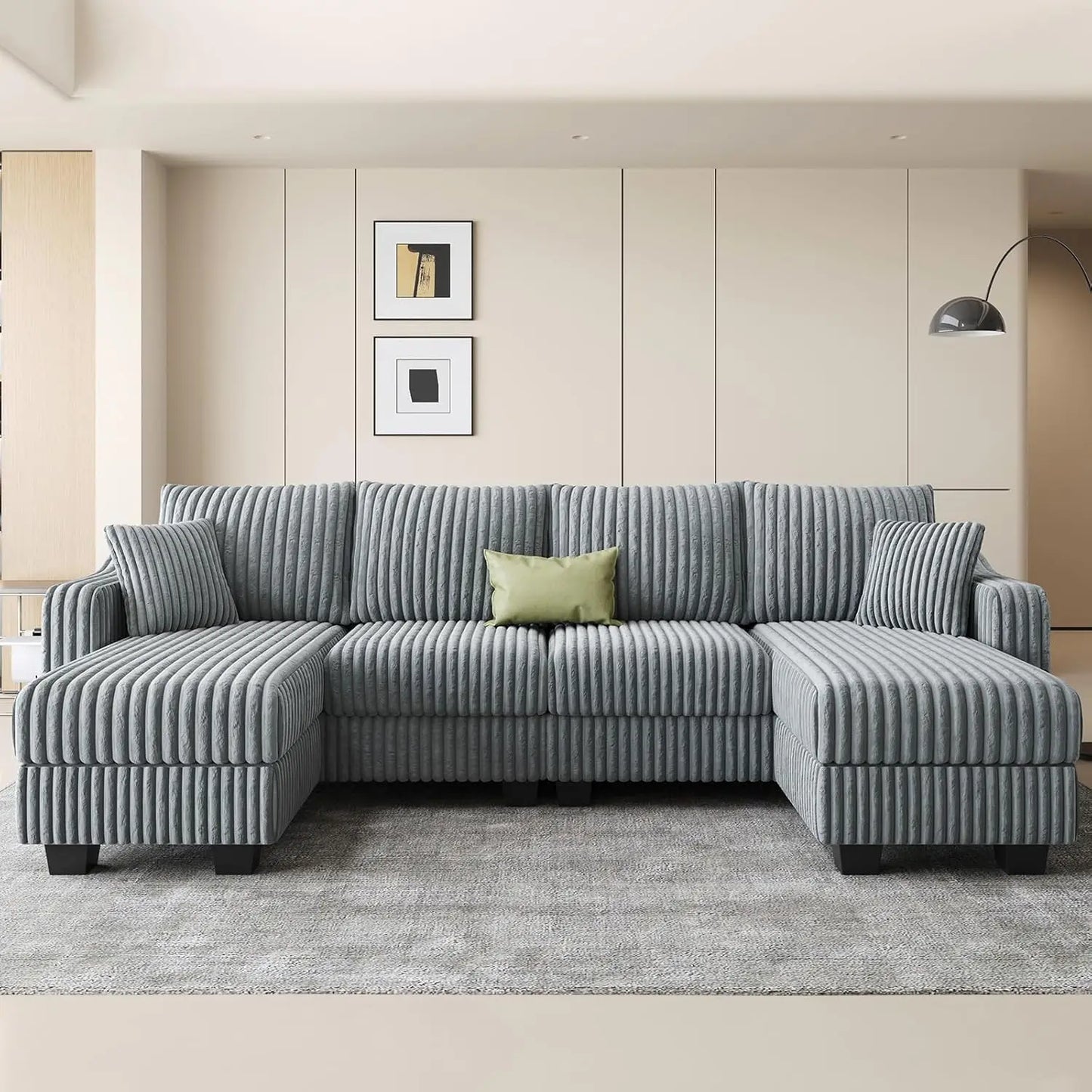 Convertible Sectional Couch Chaise Corner Sectional Sofa