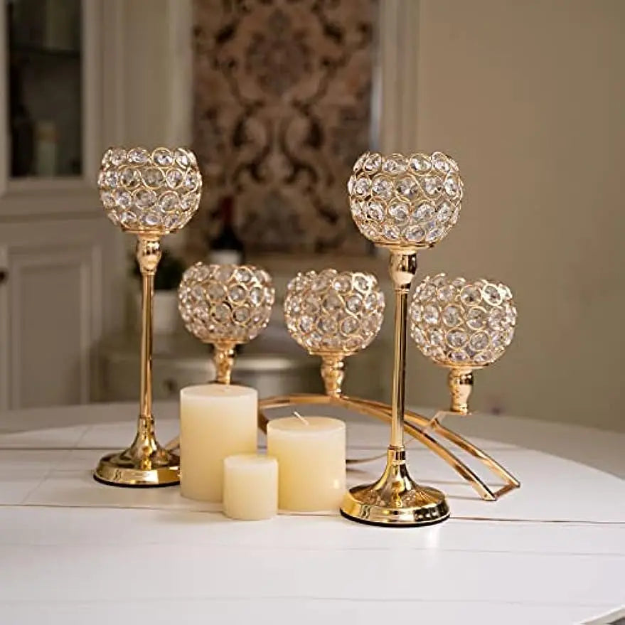 Gold Candle Holders Tealight