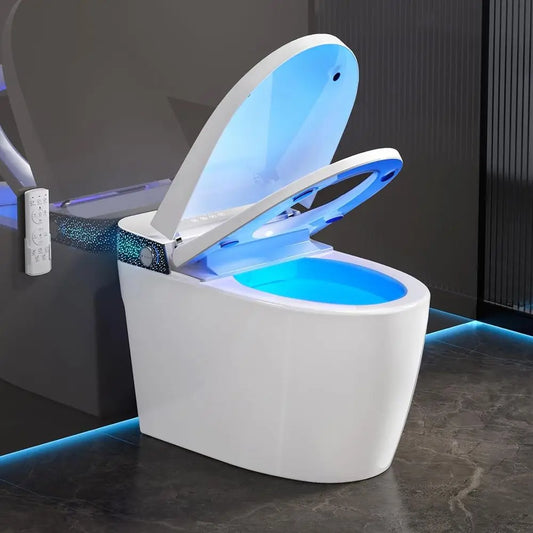 Smart Toilet With Bidet Built In, Auto Soft Open/Close, Auto Flush