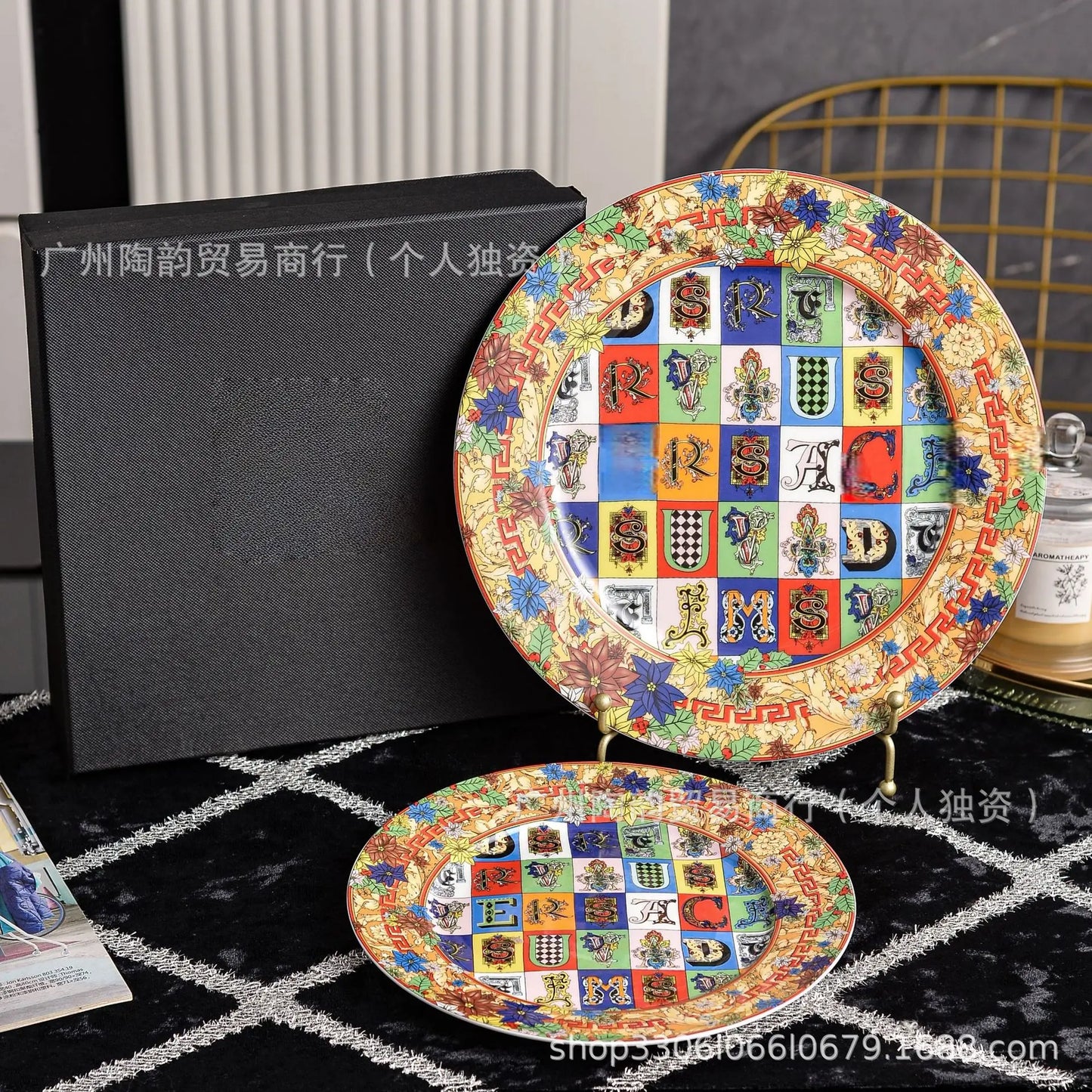 European Luxury Western Dinner Plate Set